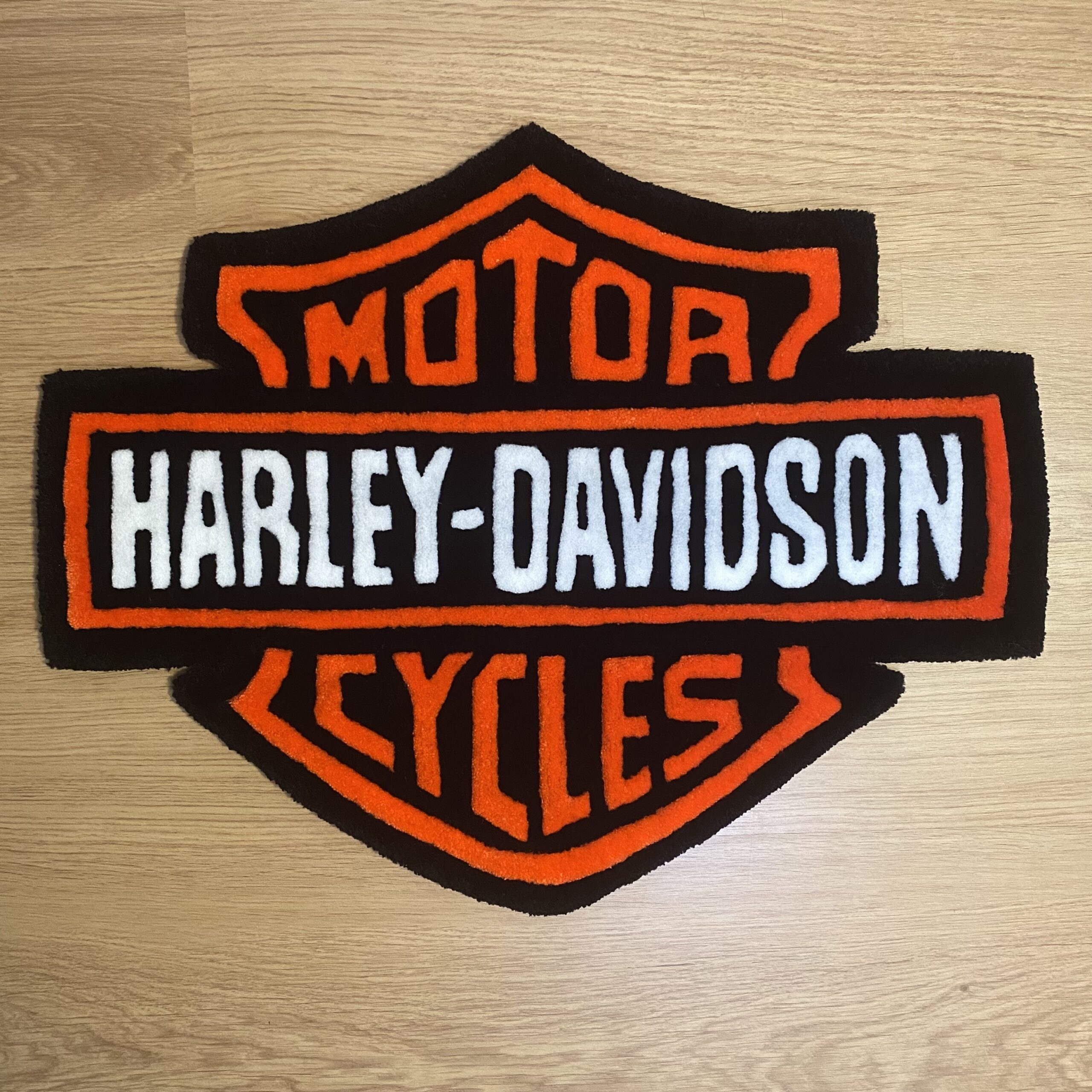 Rug Harley Davidson en laine