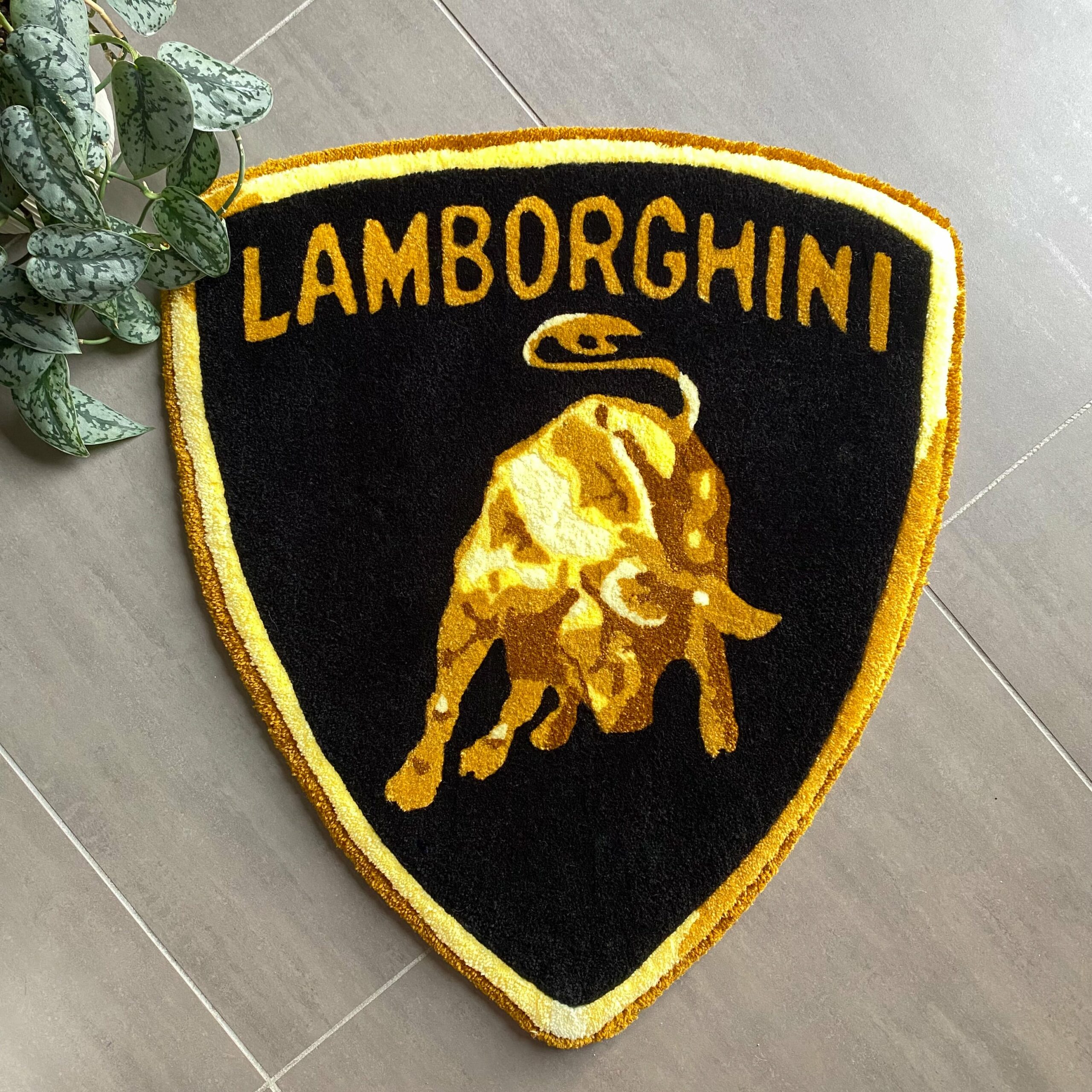 Rug auto Lamborghini en laine fait main