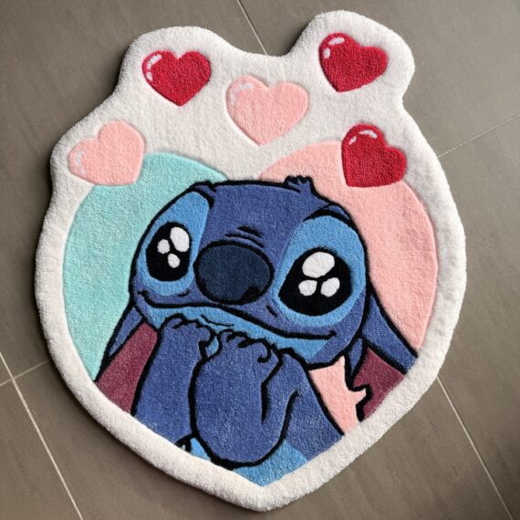 Stitch love rug